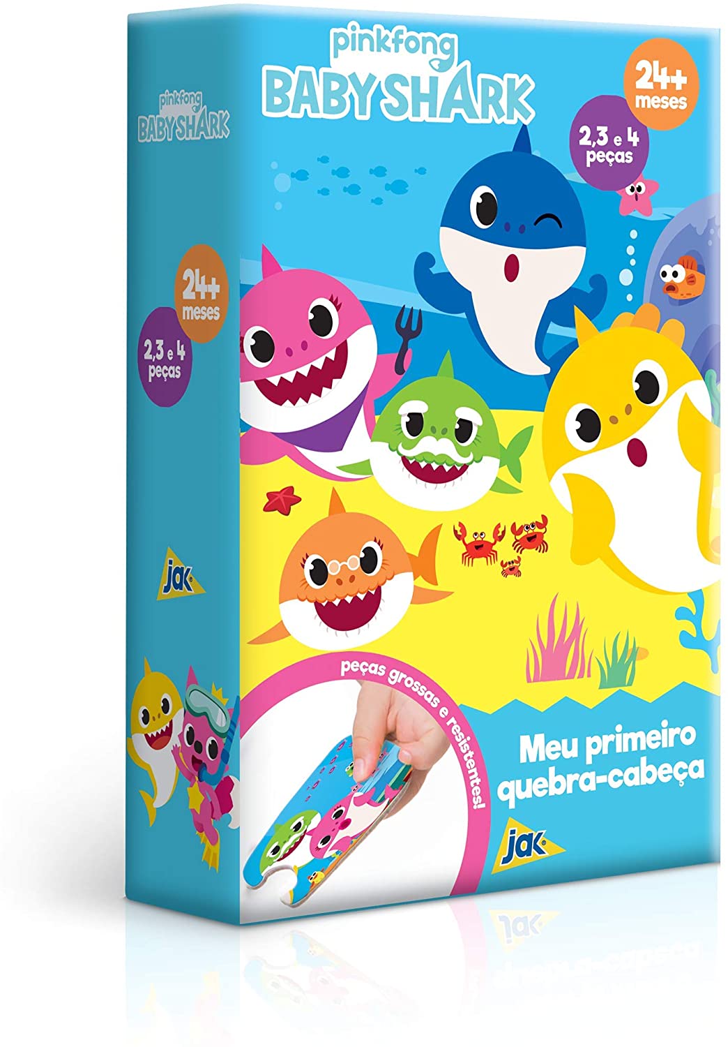 Jogo Quebra - Cabeça Educativo Tubarão Shark 24 Peças Montar - Pais e  Filhos - Quebra-Cabeça - Magazine Luiza