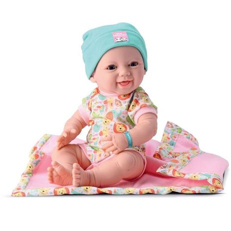 Boneca Bebê Reborn C/ Carrinho Rosa Bolsa Maternidade Jogo - Milk