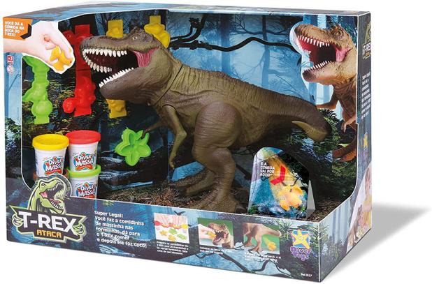 Dinossauro Rex Jurassic World Infantil com Base de Retenção - Chic